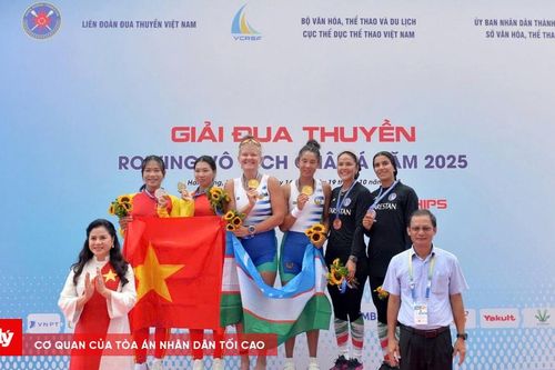 Đoàn Việt Nam giành 9 huy chương tại Giải Đua thuyền Rowing châu Á