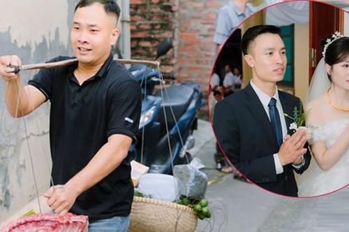 Nhà trai gánh 20kg thịt lợn, 1 buồng cau đi hỏi cưới cô gái Hà Nội gây sốt