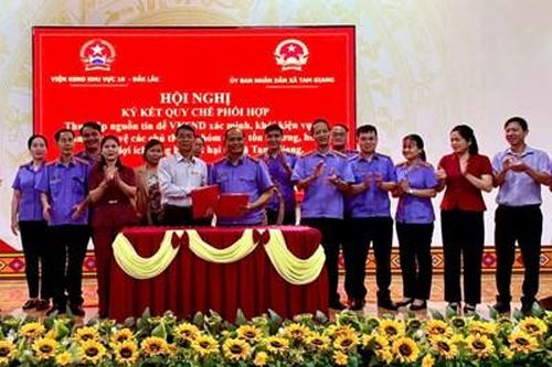 VKSND khu vực 10, tỉnh Đắk Lắk: Ký kết Quy chế thí điểm khởi kiện vụ án dân sự