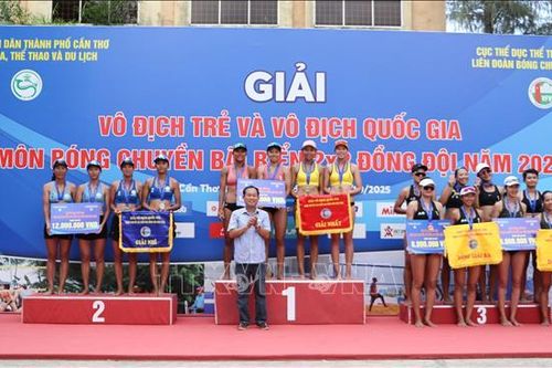 Bế mạc Giải vô địch quốc gia môn Bóng chuyền bãi biển 2x2 đồng đội