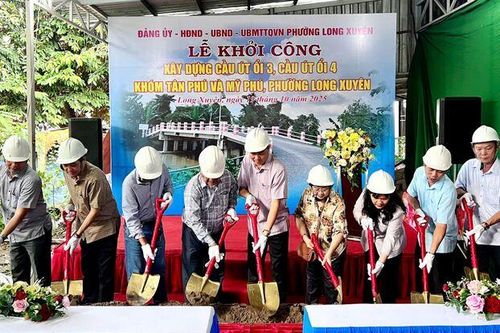 Phường Long Xuyên khởi công xây dựng 2 cầu giao thông
