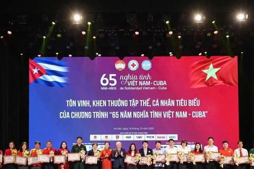 Hội Chữ thập đỏ Gia Lai được vinh danh tại sự kiện 65 năm Việt Nam-Cuba