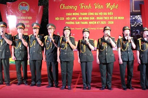 Văn nghệ chào mừng thành công đại hội đại biểu các tổ chức chính trị - xã hội phường Tam Thanh