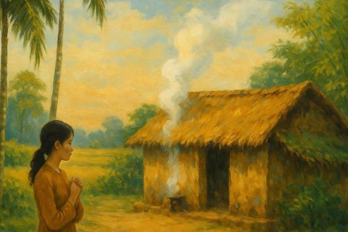 Khói bếp lam chiều lập thu