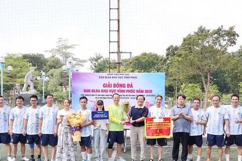 Sôi nổi Giải bóng đá Ban Quản lý dự án khu vực Vĩnh Phúc năm 2025
