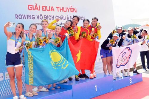 Việt Nam giành 6 huy chương vàng Giải đua thuyền Rowing vô địch châu Á 2025