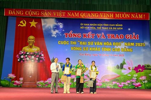 Trao giải Cuộc thi 'Đại sứ Văn hóa đọc' năm 2025 vòng sơ khảo tỉnh Cao Bằng