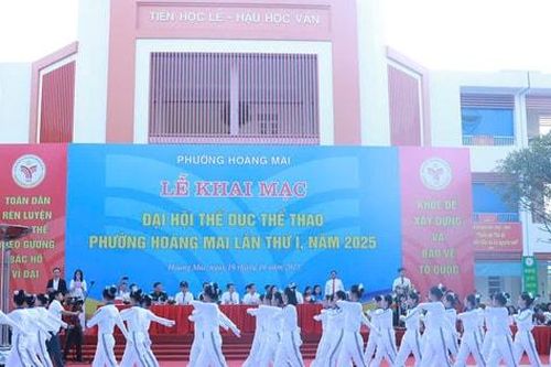 Đại hội Thể dục, thể thao phường Hoàng Mai thu hút hơn 600 vận động viên