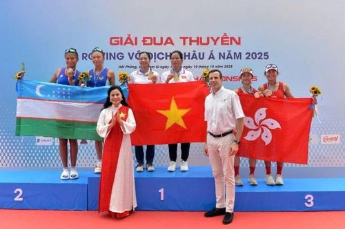 Giải đua thuyền Rowing vô địch châu Á 2025: Việt Nam giành 6 Huy chương Vàng