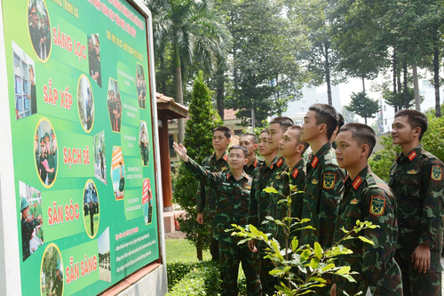 Xây dựng doanh trại chính quy, xanh, sạch, đẹp