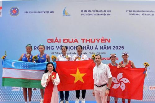 Đoàn Việt Nam giành 6 huy chương vàng đua thuyền Rowing châu Á 2025