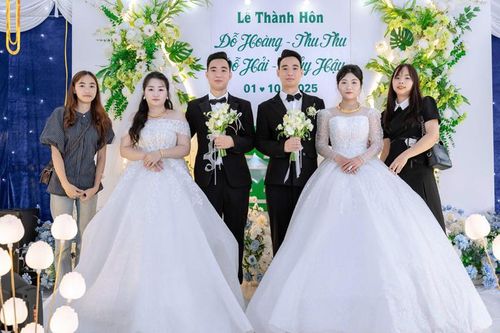 Anh em sinh đôi ở Thái Nguyên cưới cùng ngày, dân mạng chia 2 luồng ý kiến
