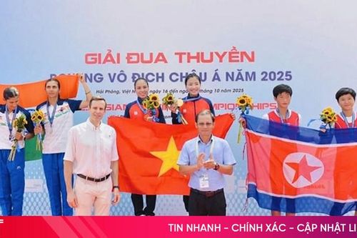 VĐV Hà Tĩnh giành 4 huy chương tại Giải Đua thuyền Rowing vô địch châu Á