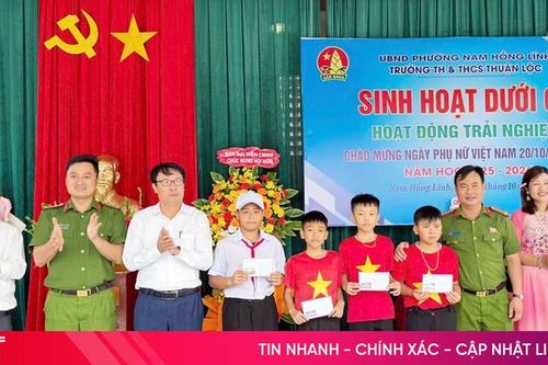 Cục V05 Bộ Công an tuyên dương hành động đẹp của nhóm học sinh Hà Tĩnh