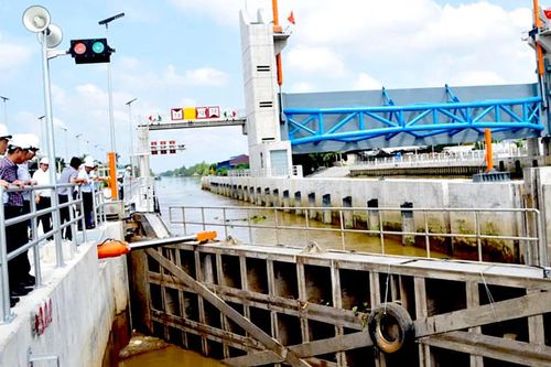 Đồng Tháp: Động thổ 2 cống ngăn mặn hơn 130 tỷ đồng