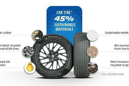 Michelin chế tạo lốp xe làm từ 45% vật liệu tái chế