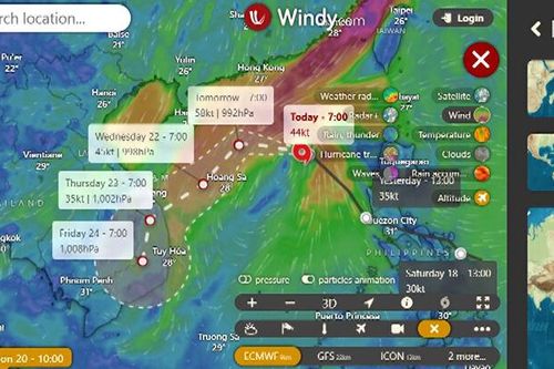 Bão số 12 sẽ gây mưa lớn kéo dài khoảng 6 ngày ở miền Trung