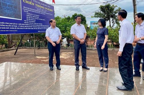 Lãnh đạo tỉnh kiểm tra công tác chuẩn bị tổ chức Lễ kỷ niệm 60 năm thắng lợi Chiến dịch Plei Me