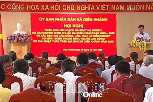 Xã Diên Khánh triển khai rà soát hộ nghèo, cận nghèo