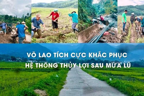 Võ Lao tích cực khắc phục hệ thống thủy lợi sau mưa lũ