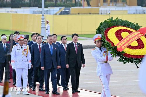 Đại biểu Quốc hội vào Lăng viếng Chủ tịch Hồ Chí Minh