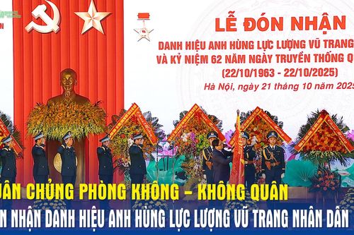 Quân chủng Phòng không - Không quân đón nhận danh hiệu Anh hùng Lực lượng vũ trang nhân dân