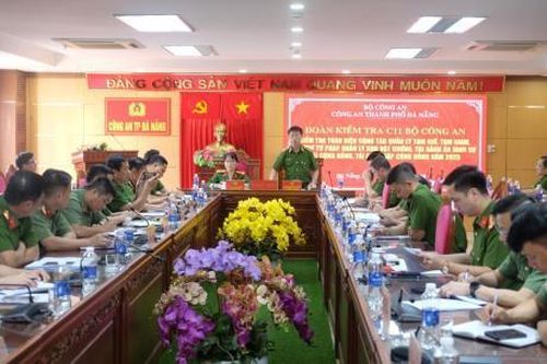 Kiểm tra công tác tạm giữ, tạm giam tại Công an TP Đà Nẵng
