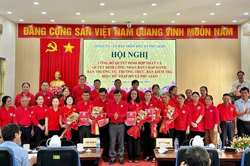 Hơn 2.500 hội viên tham gia Hội Chữ thập đỏ xã Phú Giáo