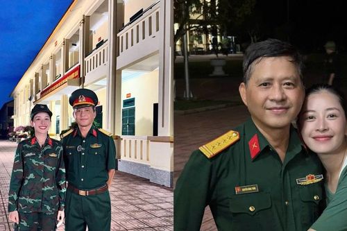 Khoảnh khắc Chi Pu vỡ òa khi gặp bố Đại tá trong quân ngũ