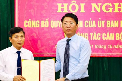 Phó trưởng Ban Tổ chức Tỉnh ủy Ninh Bình làm Phó Giám đốc Sở Nội vụ