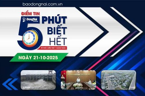 Điểm tin '5 phút biết hết' sáng 21-10: Thủy điện Trị An xả lũ đợt 2