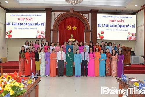 Họp mặt nữ lãnh đạo cơ quan dân cử tỉnh Đồng Tháp