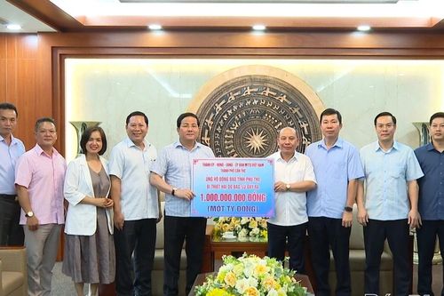 Thành phố Cần Thơ hỗ trợ tỉnh Phú Thọ 1 tỷ đồng khắc phục hậu quả mưa lũ