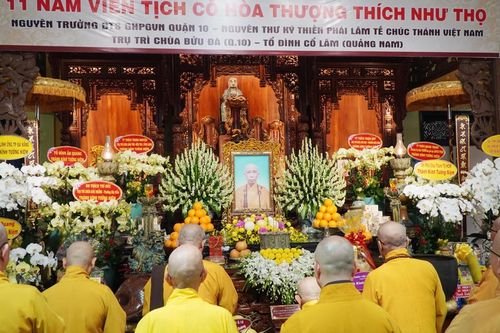 Thiền phái Chúc Thánh tưởng niệm húy nhật Hòa thượng Thích Như Thọ tại chùa Bửu Đà (TP.HCM)