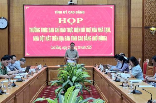 Thường trực Ban Chỉ đạo tỉnh họp chuẩn bị Hội nghị tổng kết Chương trình thực hiện hỗ trợ xóa nhà tạm, nhà dột nát giai đoạn 2021 - 2025