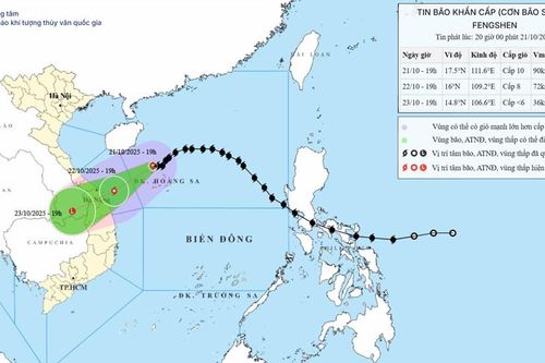 Dự báo thời tiết 22.10: Bão số 12 sắp đổ bộ, Đà Nẵng mưa rất to