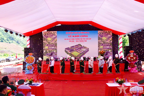 Sơn La: Khởi công xây dựng Trường nội trú liên cấp Tiểu học - Trung học cơ sở Phiêng Pằn
