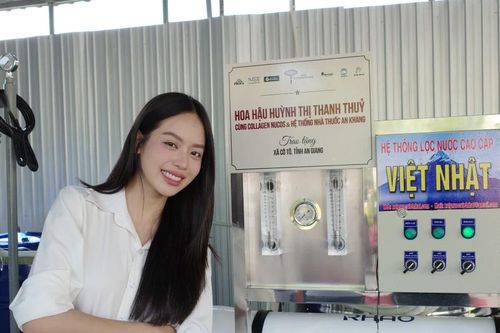 Hoa hậu Thanh Thủy mở rộng dự án, góp phần giải quyết bài toán thiếu nước sạch