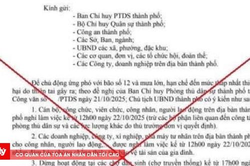 Không có chỉ đạo nghỉ làm việc, dừng hoạt động chợ từ chiều 22/10