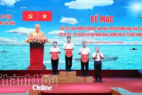 Vùng 4 Hải quân bế mạc giải thể dục thể thao