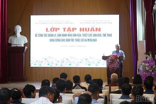 Tập huấn công tác quản lý, vận hành nhà văn hóa, thiết chế văn hóa, thể thao vùng đồng bào dân tộc thiểu số và miền núi năm 2025