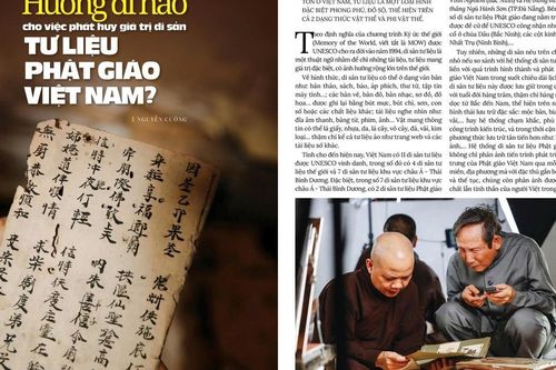 Hướng đi nào cho việc phát huy giá trị di sản tư liệu Phật giáo Việt Nam?