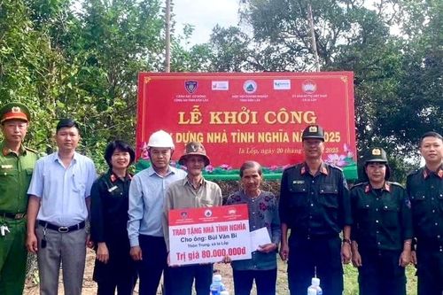 Đắk Lắk: Khởi công xây dựng nhà tình nghĩa tặng thương binh tại xã Ia Lốp