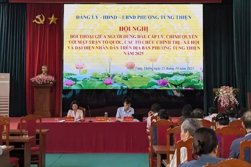 Phường Tùng Thiện giải quyết vướng mắc thông qua đối thoại