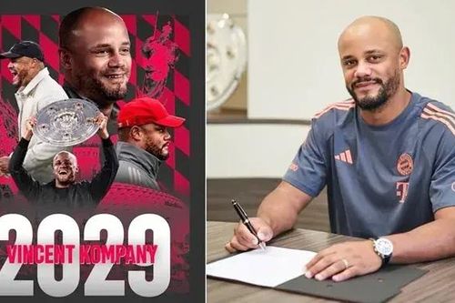 Bayern Munich gia hạn hợp đồng với HLV Vincent Kompany