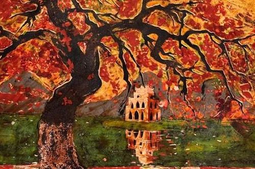 Miền ký ức về Hà Nội qua tranh sơn mài của họa sĩ Nguyễn Minh Hải