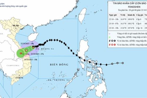 Dự báo thời tiết 22.10: Bão số 12 đổ bộ, gây mưa to đến rất to