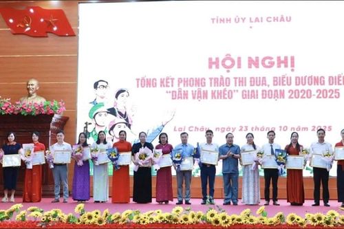 Lai Châu biểu dương điển hình thi đua 'Dân vận khéo' giai đoạn 2020 - 2025