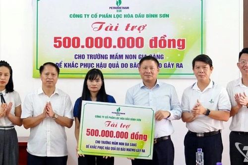 BSR hỗ trợ 1,2 tỷ đồng khắc phục hậu quả mưa lũ tại các trường học trên địa bàn Thái Nguyên