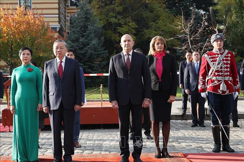Lễ đón Tổng Bí thư Tô Lâm và phu nhân thăm chính thức Cộng hòa Bulgaria